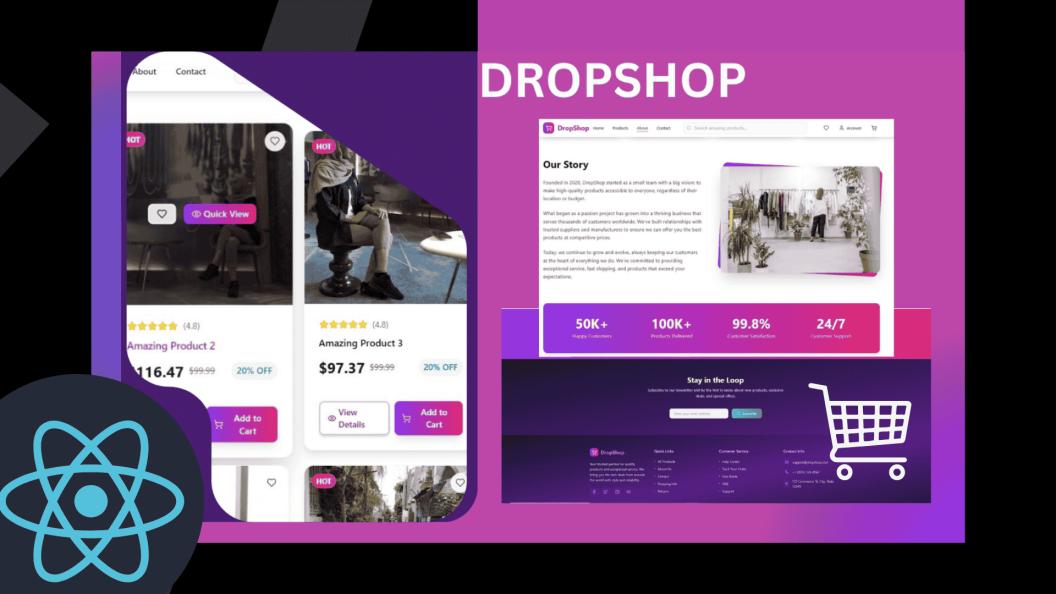 Modern Shopify Dropshipping Website - ecommerce Template with Full API
