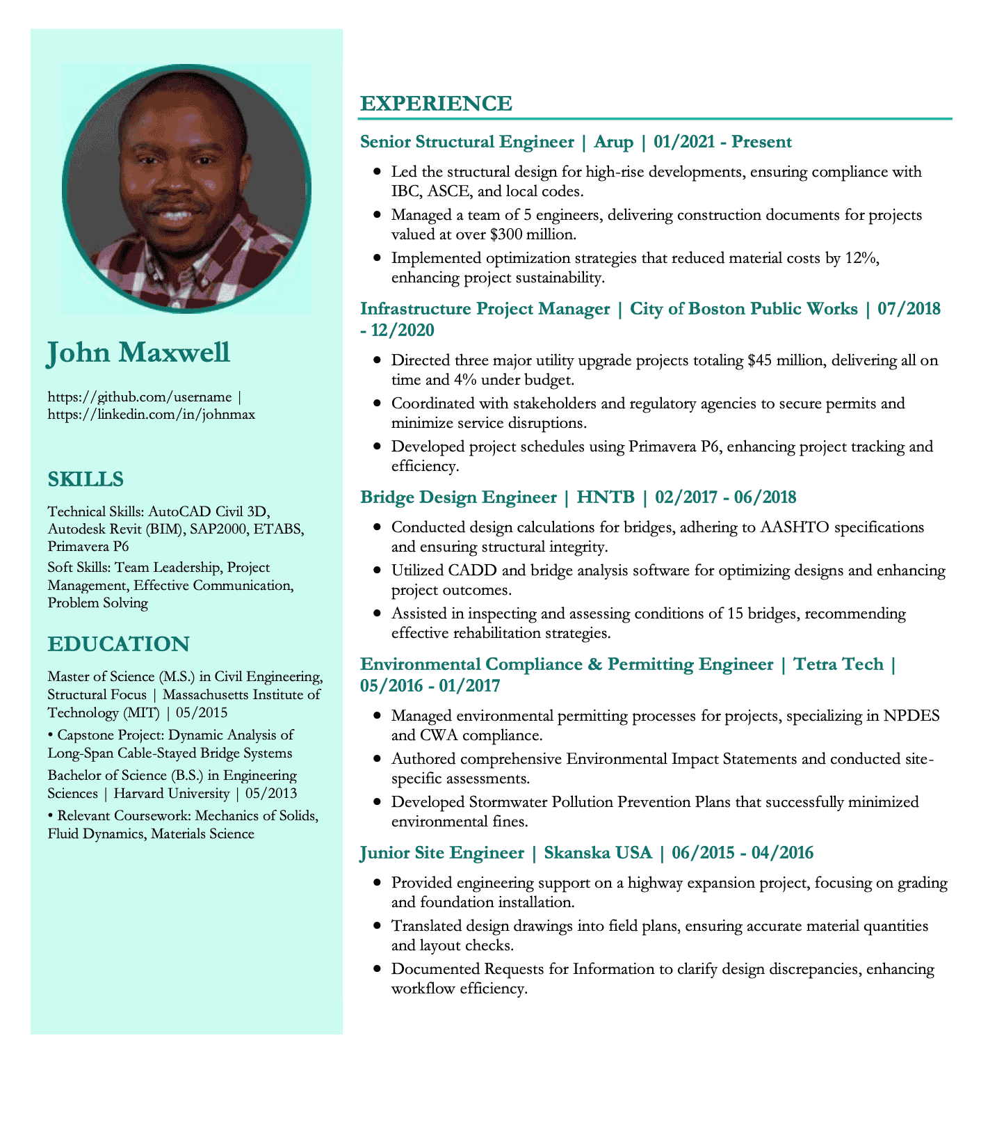 Additional Resume Template